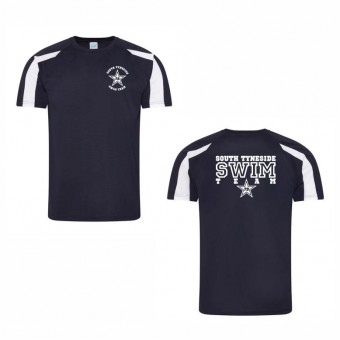 South Tyneside Swim Team Two Tone Performance Teeshirt